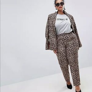 Asos Curve/UNIQUE21 Hero Plus Boyfriend Blazer & Cigarette Trousers Co-Ord